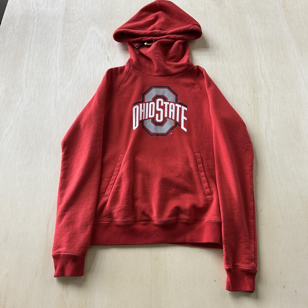 Ohio State Buckeyes Sweatshirt Mens Small Red NCAA Football Nike Pullover Hoodie